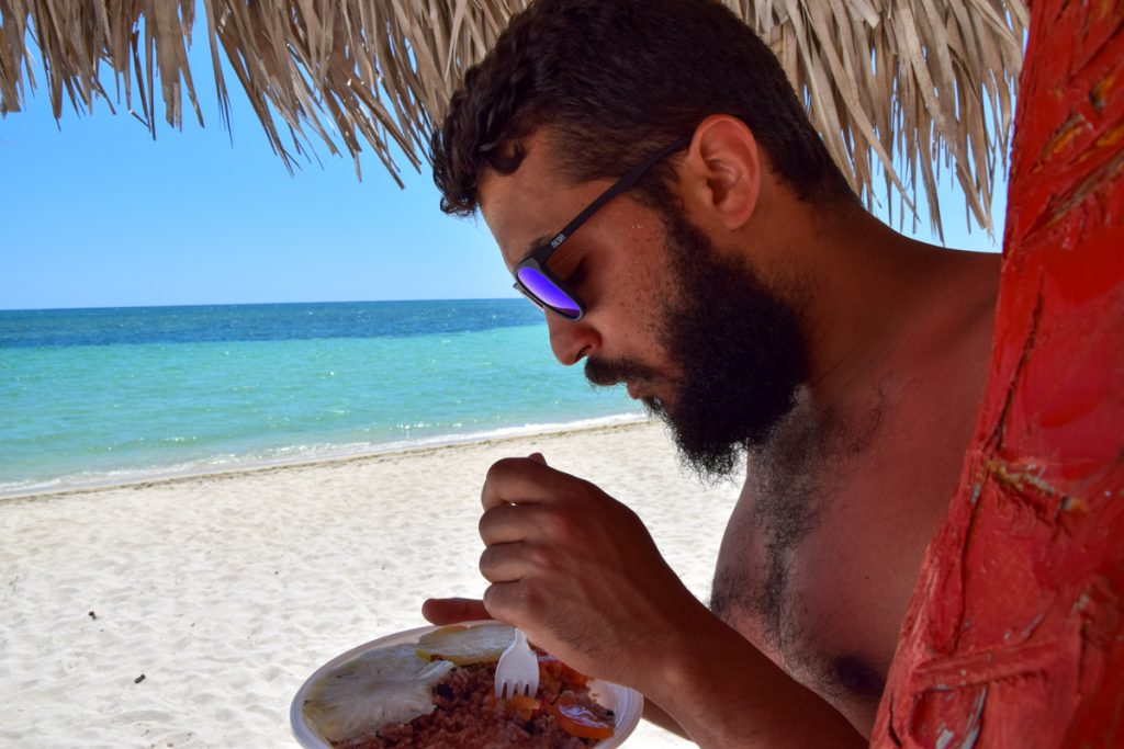 Aragosta in spiaggia - Cuba